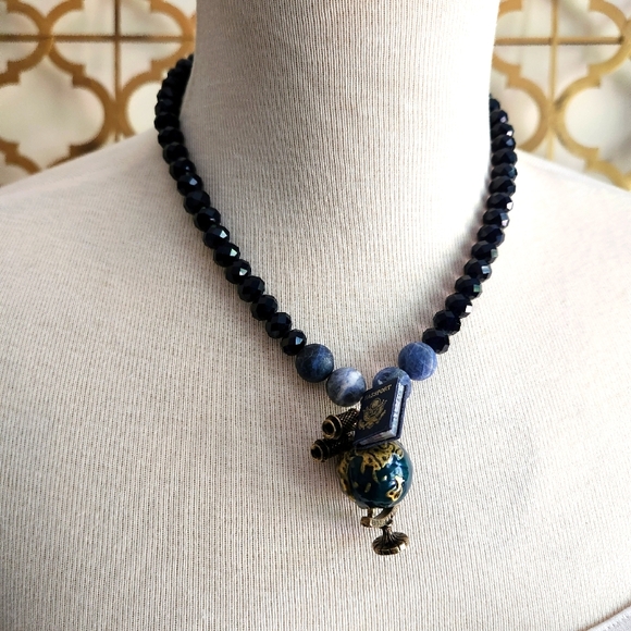 🌏 "See the World" Handcrafted Necklace 🌏 - One of a Kind - Picture 8 of 10